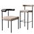 Kashmir Chair & Barstool Duo 3D model small image 3