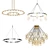 Modern Chandelier Collection: Circolo Tris, Sola 48, Stardust, ZOOM XL 3 3D model small image 1