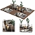 Table Setting with Eucalyptus  Stylish and Versatile Home Decor 3D model small image 3