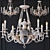 Elegant Chiaro Gabriel Chandelier 3D model small image 1
