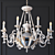 Elegant Chiaro Gabriel Chandelier 3D model small image 2
