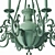 Elegant Chiaro Gabriel Chandelier 3D model small image 5