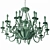 Elegant CHIARO Gabriel Chandelier 3D model small image 5