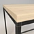 Vintage Loft Table 3D model small image 3