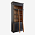 Vintage Bookcase in Dialma Brown Finish 3D model small image 1