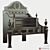 Traditional Solid Steel Fire Basket 3D model small image 2
