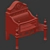 Traditional Solid Steel Fire Basket 3D model small image 3