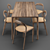 Artisan Jean Table & Neva Chair Set 3D model small image 3