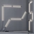Grok Modular Wall Lights 3D model small image 1