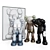 KAWS Small Lie Figure Set - Limited Edition 3D model small image 1