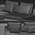 Elegant Minotti Hamilton Sofa 3D model small image 3