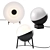 Sophistication Illuminated: Half & Halos Lamp 3D model small image 2