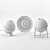 Sophistication Illuminated: Half & Halos Lamp 3D model small image 3