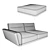 Natuzzi Sublime Sofa: Modern Elegance 3D model small image 3