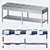 Elegant Leather Bench Seat 3D model small image 3
