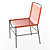 Modern Metal Spaghetti Chair 3D model small image 1