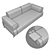 La Forma Sofa Compo: Transform Your Space 3D model small image 5