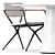 Sleek EXES Chair & CONIX Oval/Rectangular Tables by Royal Botania 3D model small image 3