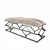 Eichholtz Trellis: Modern Silver Frame, Beige Fabric 3D model small image 2