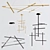 Elegant Mikado Pendant Collection 3D model small image 2