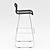 Sleek Pantone Bar Stool 3D model small image 2