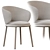 Elegant Ergonomic Mun Chair 3D model small image 1