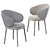 Elegant Ergonomic Mun Chair 3D model small image 3