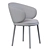 Elegant Ergonomic Mun Chair 3D model small image 4