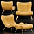 Elegant Louis Fashion Sofa 3D model small image 1