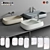 Alice Ceramica NUR Washbasin - Sleek Italian Design 3D model small image 1