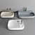 Alice Ceramica NUR Washbasin - Sleek Italian Design 3D model small image 4