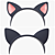 Cat Ears Headband: Adorable and Stylish 3D model small image 2