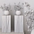 Magnolia Branch Decor Set 3D model small image 4
