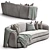 Elegant Classic Sofa: Josephine 3D model small image 1