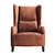 Natuzzi Marlene Armchair - Classic Comfort for Your Home 3D model small image 8