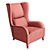 Natuzzi Marlene Armchair - Classic Comfort for Your Home 3D model small image 10