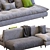 Modern Bonaldo AVARIT Sofa 3D model small image 2