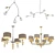 Modern Chandelier Collection 3D model small image 1