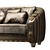 Luxurious Corner Sofa: Arredoclassic Liberty 3D model small image 2