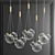 Elegant Chaos: Random Multi Light Pendant 3D model small image 2