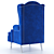 Regal Throne Chair 3D model small image 2