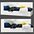 YANN Children's Bed with Shelves: Organize, Sleep, & Play 3D model small image 1