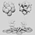 Whimsical Balloon Assortment 3D model small image 2