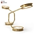 Ceccotti After Glow Brass Glass Floor Lamp 3D model small image 1