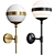 Peggy Gold Wall Lamp: Elegant and Stylish 3D model small image 1