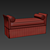 Kravet Salamanca Bench: Elegant and Versatile Seating 3D model small image 2