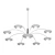 Modern LED Ceiling Chandelier 3D model small image 1