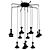 Tracery Pendant: Black & White Bliss 3D model small image 2