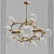 Vintage Edison Bulb Chandelier 3D model small image 1