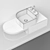 Modern Freestanding Washbasin 3D model small image 3